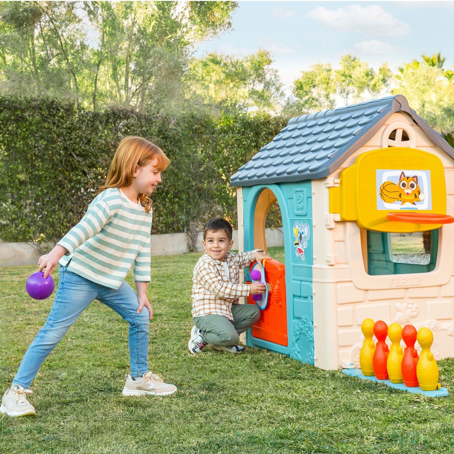 FEBER - Casetta Multi-Activity Casual 6 In 1 - h124x233x133 cm